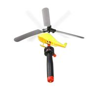 Portable Helicopter Toy - Flying Airplane Gadget, Handle Pull with Entertainment, Outdoor Toy with Launch Mechanism, Party Favors Kids Ready, Flying Game for Boys Classroom