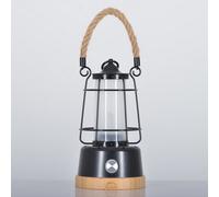 Portable Hemp Rope Rechargable Garden Lantern by WildLand