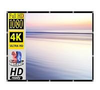 Portable High Definition Curtain Type Projection Screen For Travel Office Home Theater Church 100 "16:9 4:3(100 inches 16:9)