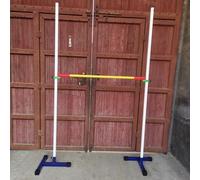 Portable High Jump Standard, Adjustable Steel Pole for Track and Field Competition Measurement