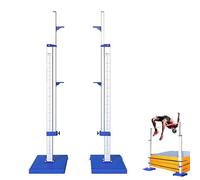 Portable High Jump Stands, Adjustable Aluminum Training Standards 1-7.5ft, Durable Pair for Competition, School Track & Field Use