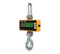 Portable High Precision Digital Hanging Scale With Remote Control, LCD Display Crane Scale For Fishing, Farming for Garage Farm,Yellow-3T