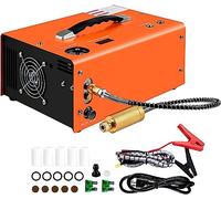 Portable High Pressure Air Compressor, 300bar 4500psi with Built-in Water-Oil Separator Filter, Powered by 12V DC or 110V-240V AC for Inflating and Pneumatic Applications