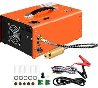 Portable High Pressure Air Compressor Pump with Built-in Water-Oil Separator, Compatible with 12V DC and 110V-240V AC Power Sources