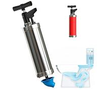 Portable High Pressure Kinetic Toilet Plunger for Shower Kitchen Clogs