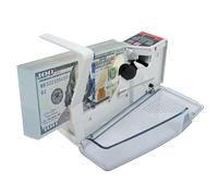 Portable High-Speed Money Counter 600 Sheets/Min, Dual Power Cash Counting Machine for Retail, Office & Business Use