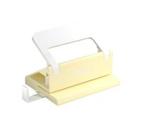 Portable Hole Puncher Tool with Adjustable Guide 5 Sheets Capacity Double- Puncher for Scrapbooking Photo Album Heavy Duty Metal