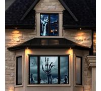 Portable Holographic Rear Projection Screen: 85x48 Inch, Wide Format Foldable and Portable Double Sided Projector Film with Anti-Crease, for Home Theater, Film Nights and Halloween Videos