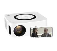 Portable Home Projector - 7000 Lumens WiFi Video Smart Projector for Movies | Max 200 Inch Display, Projection with Built-in HIFI Speaker, Compatible with Mobile Phone, Pad, Jildouf