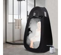 Portable Home Sauna Tent with 1000W Steam Pot - Adjustable Temperature 1-9 Levels, 8-Minute Quick Heat to 110°F, Low Noise Operation, 1-99 Minute Timer, Foldable Design for Indoor Spa Therapy