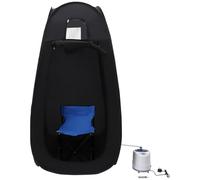 Portable Home Sauna Tent with 1000W Steam Pot - Adjustable Temperature 1-9 Levels, Low Noise Operation, Rapid 8-Minute Heating, 1-99 Minute Timer for Home Spa Therapy and Relaxation
