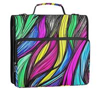 Portable Home Travel Safe Storage Bag Binder with Zipper Laege Capacity Organizer Binder for Middle School 3 Rings 1.5 inch with Handle and Removable Shoulder Strap (prop4) school supplies