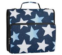Portable Home Travel Safe Storage Bag Zipper Binder Organizer Multiple Pockets Binder with Extra Pockets for Middle Student 3 Rings 1.5 inch with Shoulder Strap & Handle (prop4) school supplies