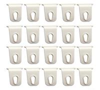 Portable Hooks for RV Awnings Made with Robust ABS Material for Reliable Light Hanging and Space Optimization (20 white)