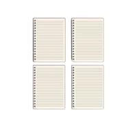 Portable Horizontal line Notebook Student Pocket Coil Book -A6 Horizontal line (80 Sheets) Rollover