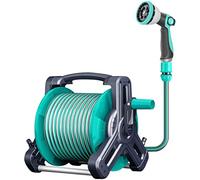 Portable Hose Reel Cart for Outdoor Irrigation, Wall-Mounted or Handheld, Includes 20m Pipe for Car Wash and Garden Watering