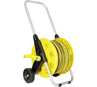 Portable Hose Reel Cart with Wheels and Handle for Lawn and Patio Use
