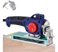 Portable Hot Melt Edge Bander, Manual Edge Banding Machine with Adjustable Temperature 50-300℃, for Curved Straight & Irregular Surfaces