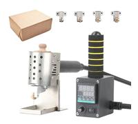 Portable Hot Melt Glue Machine with 50-300℃ Adjustable Temperature, Various Glue Coating Heads for Efficient Packaging and Crafting Projects