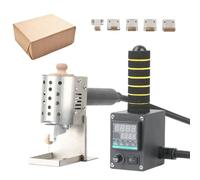Portable Hot Melt Glue Machine with 50-300℃ Adjustable Temperature, Various Glue Coating Heads for Efficient Packaging and Crafting Projects