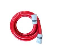 Portable Hot Water Hose for Caravans, Mobile Homes, 1/2" Standard Flexible Non Taint hosepipe with 2 x Universal Hose Connectors (15m)