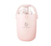 Portable Humidifier 300ml Dual for mist Mode USB Portable Humidifier(Pink) | 300ml tank, USB powered, silent under 36dB, fits car cup holder, desktop use