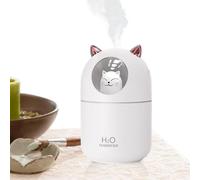 Portable Humidifier - 5.43x3.38x3.38 in ABS, Durable, USB Powered, 300ml Water Tank | Mini Desktop Air Moisturizing Cream For Home, Office, Car, Bedroom,