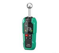 Portable Humidity Detector Featuring High Definition Color Screen and One-Touch Operation for Accurate Moisture Content Measurement in Furniture and Building Materials Green