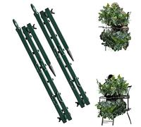 Portable Hunting Concealment Branch Stand, Foldable Camo Screening Cover with Realistic Oak Leaves, Adjustable Multi-Hook Tree Stand Blind Accessory for Deer Turkey Outdoor Hunting (2pcs)