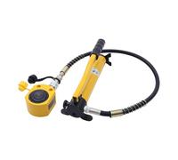 Portable Hydraulic Flange Spreader Splitter, 20T Hydraulic Jack Kit Yellow Pack of 2 with CP-180 Hand Pump 1.26 inches Stroke