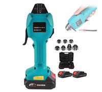 Portable Hydraulic Wire Crimper, 0.5-50mm² Electric Crimping Pliers with 7 Molds, Fast 1.5s Crimping, Rechargeable with Storage Box, Includes 1/2 Batteries