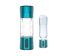 Portable Hydrogen Water Bottle, High Concentration Quick Electrolysis with Proton Exchange Membrane, 6000-8000PPB Hydrogen Production for Travel, Office, Exercise (Cyan)