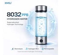 Portable Hydrogen Water Generator Bottle Rechargeable Electric Alkaline Ionizer Cup Hydrogen-Rich Water Health Care 8032PPB