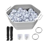 Portable Ice Bath Baths - Ice Cooling Barrel, ICES Water Baths Chiller, Quick Cold Baths Container, Foldable Silicone - Bathh | Quick Cooling Tray for Bathing, Spa or Outdoor Therapies Water Therapies