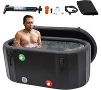 Portable Ice Bath Tub with Cooling System, 8cm Insulation & Lid for Cold Water Therapy & Relaxation