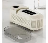 Portable Ice Cube Maker, Dual Power Ice Making Mode, Mini Ice Maker Machine Counter Top for Home, Automatic Ice Box for Family, Office, Camping, Car, 8 Ice Cubes in 10 Minutes, white Car-power-cable