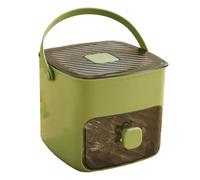 Portable Ice Cube Maker, Fast Ice Cube Maker for Countertop, ompact Countertop Design & Storage Drawer, One-Touch Operation for Home, Office, Household & Outdoor Use Makes(Green)