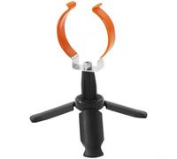Portable Ice Fishing Rod Holder Stand Foldable Tripod for Winter Angling Compact Design Steel ABS Frame Non-Slip Head (Orange Large Size)