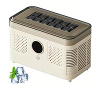 Portable Ice Maker, 150W Countertop Machine Producing 16 Cubes in 15 Mins, Low Noise, Compact Design for Home, Office, Parties, Camping, Travel (white 12)