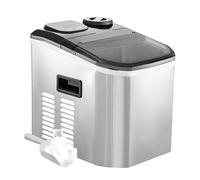 Portable Ice Maker - Countertop Ice Maker, 18 kg Daily Production, 24 Ice Cubes per Cycle, Includes Ice Scoop & Basket for Home, Kitchen, Office, Bar