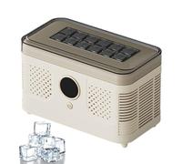 Portable Ice Maker, Countertop Ice Maker Machine with 12 Cubes In 15-20 Mins, Low Noise, Compact Design for Home, Office, Car, Camping & Travel green home-use