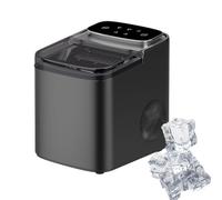 Portable Ice Maker, Countertop Self-Cleaning Ice Machine, 9 Ice Cubes Ready in 6 Mins, Produces 26.5lbs of Ice in 24 Hrs, Ideal for Home, Kitchen, Office, Bar, Party