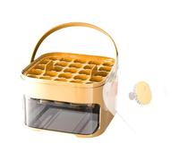 Portable Ice Maker, Ice Maker Machine ICES Cube Make Silicone Moulds, Freezer with Ice Bin Fast, Compact Countertop Design & Storage Drawer ICES Makers Machines for Camping, Daily Life