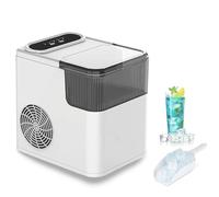 Portable Ice Maker Machine, 1.4L Capacity, 12kg/24H, 9 Bullet Ice Cubes in 6 Mins, Self-Cleaning, Includes Basket & Scoop, Perfect for Home, Kitchen, Parties & Camping.