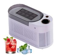 Portable Ice Maker Machine, 120W Countertop Ice Machine, Low Noise Automatic Ice Maker for Home, Office, Camping, RV, Travel - Efficient Ice Production