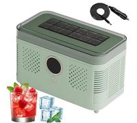 Portable Ice Maker Machine, 150W Countertop Unit, Makes 12 Cubes in 15-20 Minutes, Low Noise, Compact Design for Home, Office, Camping and Travel