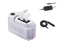Portable Ice Maker Machine, 8-Cube Fast Cooling In 10 Mins (Hollow/Solid Mode), 12V/AC Dual-Power For Car/Home/Camping, 0.5L Detachable Tank With Flavor Infuser, Quiet Operation(UK White)
