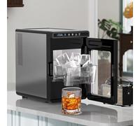 Portable Ice Maker Machine, Countertop Ice Cube Maker, 2L Water Tank, Self-Cleaning, Makes Solid Ice Cubes in 25-40 Mins, Ideal for Home, Camping, Kitchen, Office, Bar