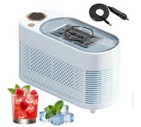 Portable Ice Maker Machine, Countertop Ice Machine 120W, Low Noise Automatic Ice Maker for Home, Office, Camping, RV, and Travel - Efficient and Compact (10Ice)