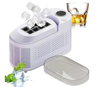 Portable Ice Maker Machine, Fast Ice Cube Production, Dual Power Supply, Compact for Home, Office, and Camping Use